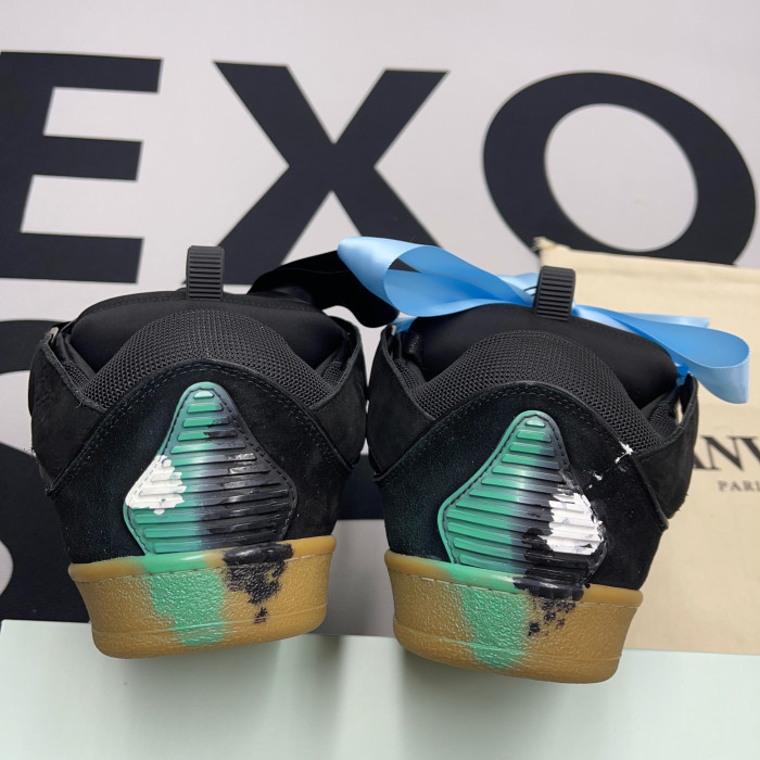 lanvin leather curb black multi