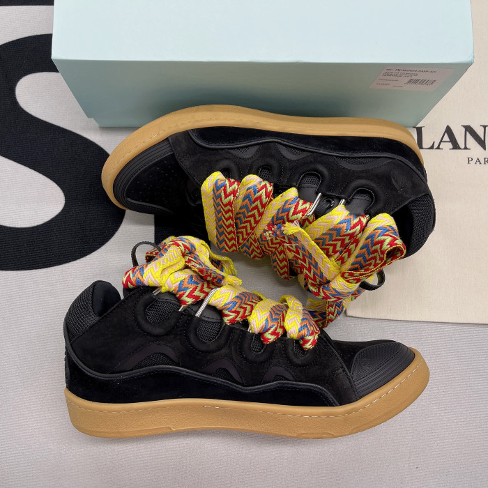 lanvin leather curb black