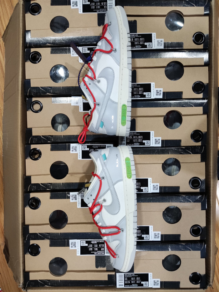 nike dunk low off-white lot 23 dm1602-126