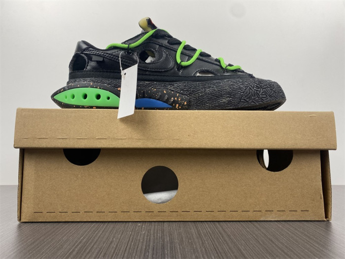 nike blazer low x off-white "black / green" dh7863-001