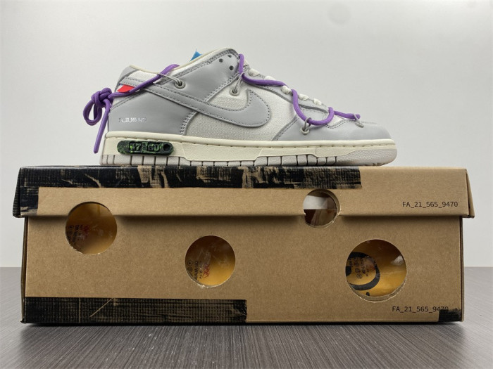 nike dunk low off-white lot 47 dm1602-125