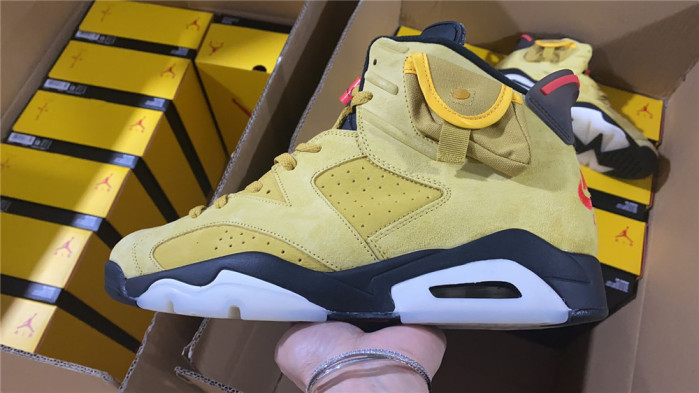 travis scott x air jordan 6 “yellow cactus jack” cn1084-300