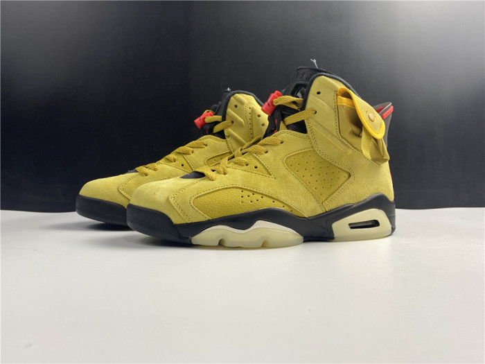 travis scott x air jordan 6 “yellow cactus jack” cn1084-300