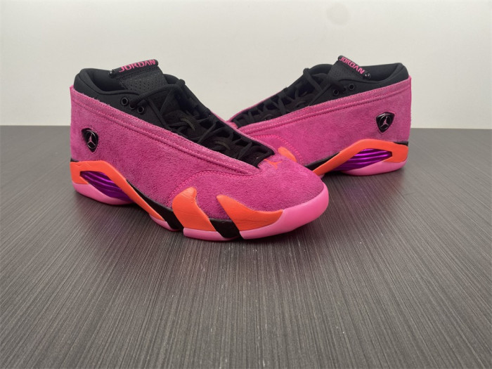 air jordan 14 low wmns “shocking pin dh4121-600