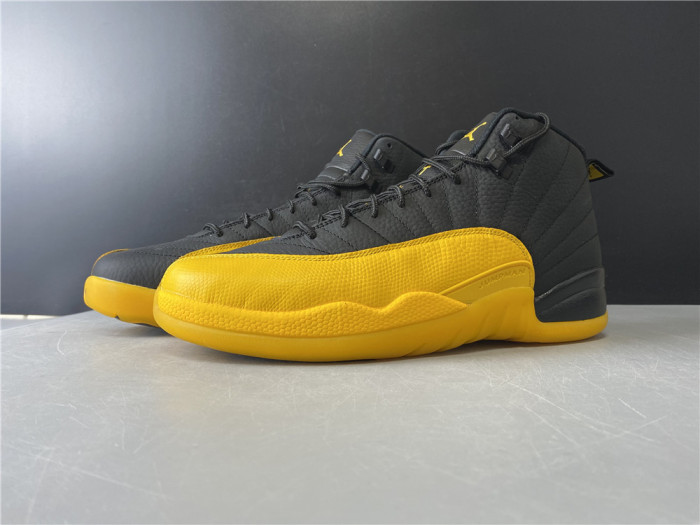 air jordan 12 retro black university gold 130690-070
