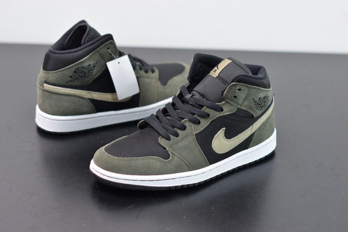 air jordan 1 mid military olive bq6472-030