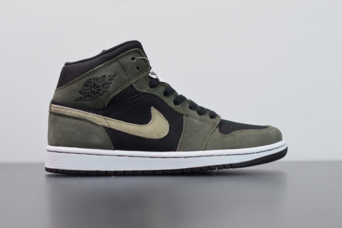 air jordan 1 mid military olive bq6472-030