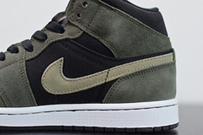 air jordan 1 mid military olive bq6472-030