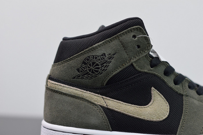 air jordan 1 mid military olive bq6472-030