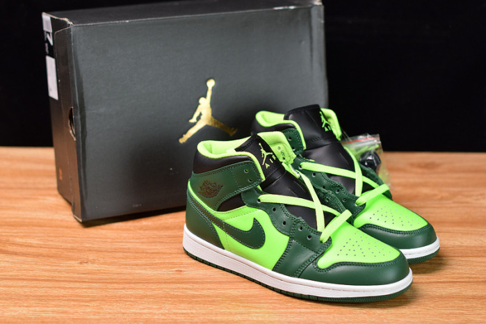 air jordan 1 retro mid gorge green 554724-330