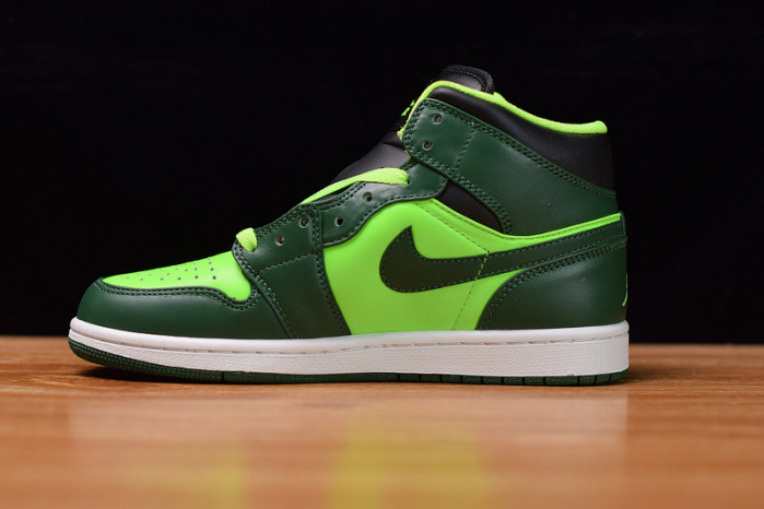 air jordan 1 retro mid gorge green 554724-330