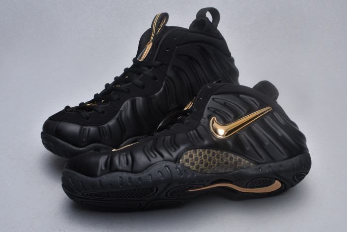 nike air foamposite one authracite black metallic gold 624041-009