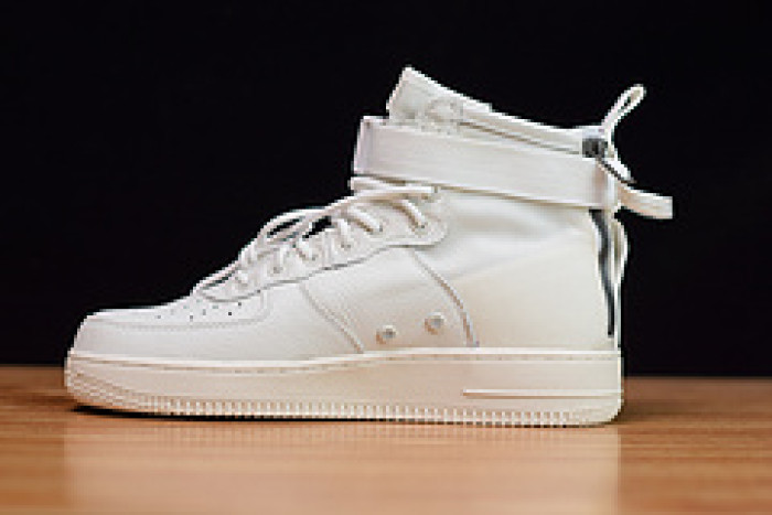 nike sf air force 1 mid triple ivory aa6655-100