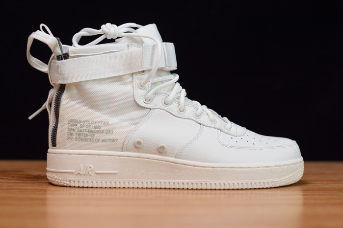 nike sf air force 1 mid triple ivory aa6655-100