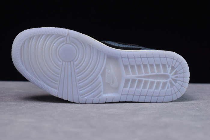 air jordan 1 mid iridescent black bq6472-009