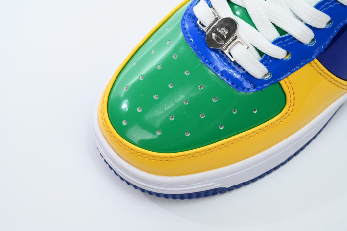 bape sta to low black yellow green orchid