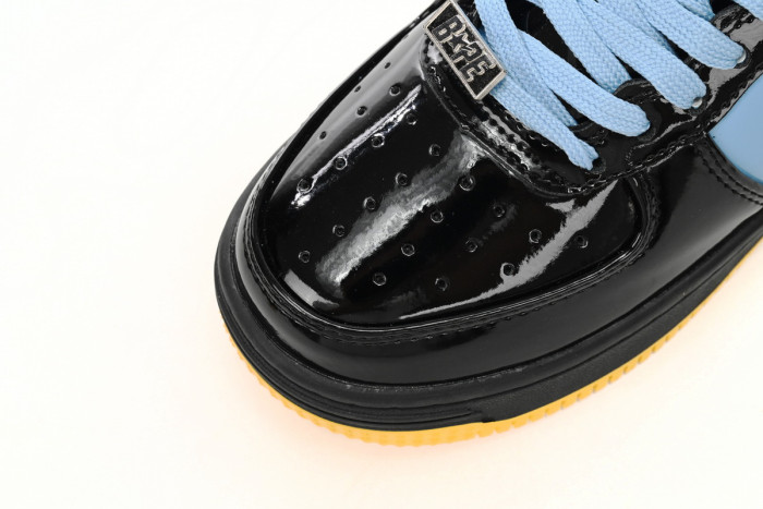 bape sta to low black, blue, and yellow