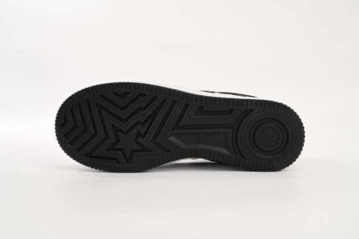 bape sta to low black black snake skin