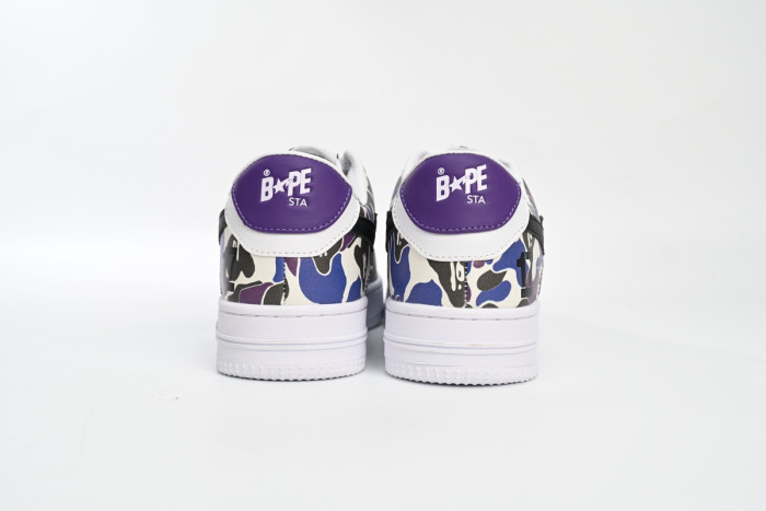 bape sta to low white purple color spray