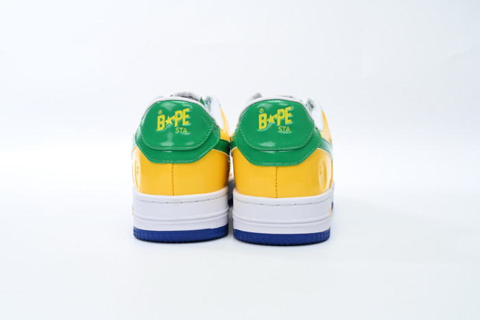 bape sta to low black yellow green orchid