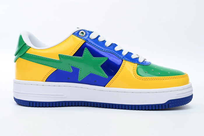 bape sta to low black yellow green orchid