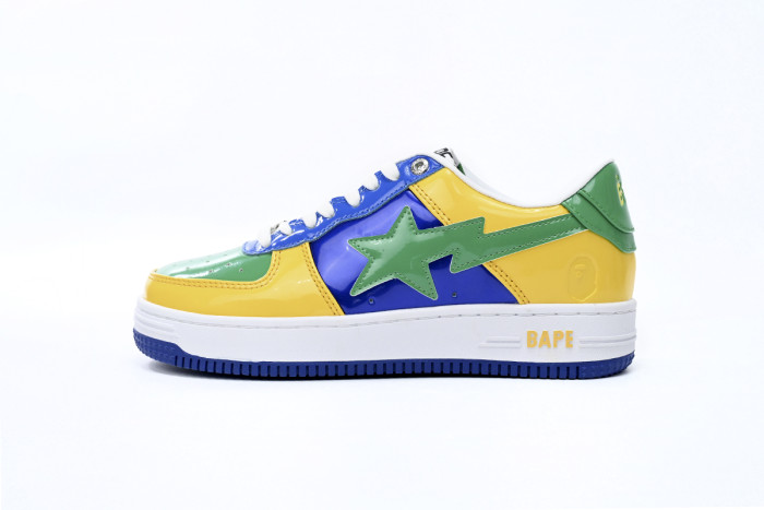 bape sta to low black yellow green orchid