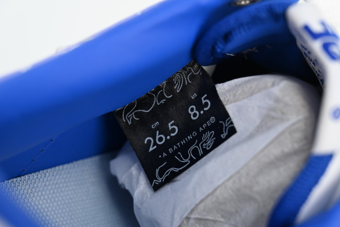 bape sta to low black blue color spray painting