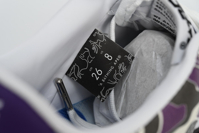 bape sta to low white purple color spray