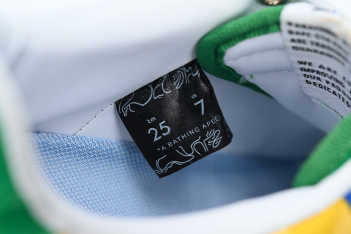 bape sta to low black yellow green orchid