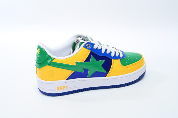 bape sta to low black yellow green orchid