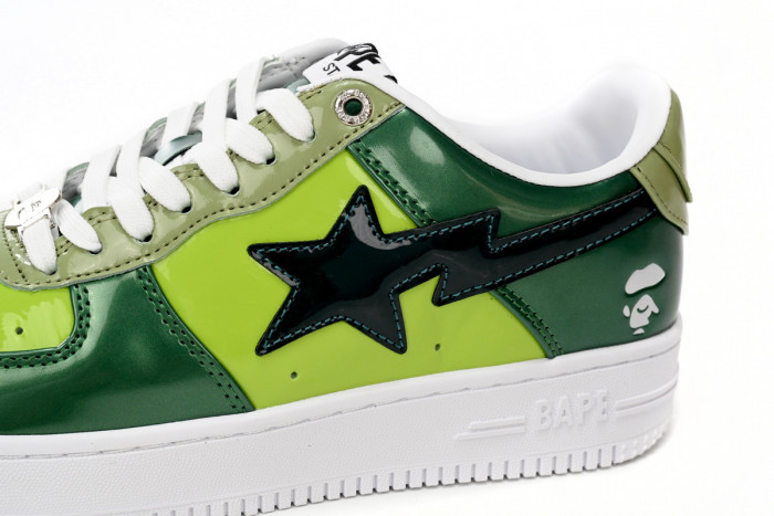 bape sta to low black green mirror surF**e