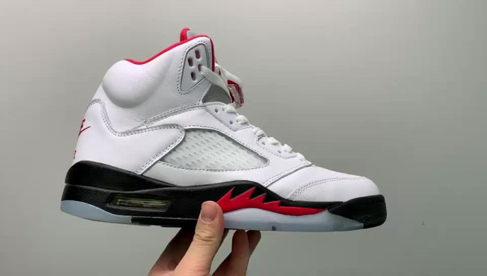 air jordan 5 retro fire red silver tongue da1911-102