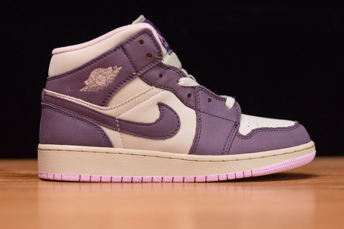 air jordan 1 mid pro purple desert sand 555112-500