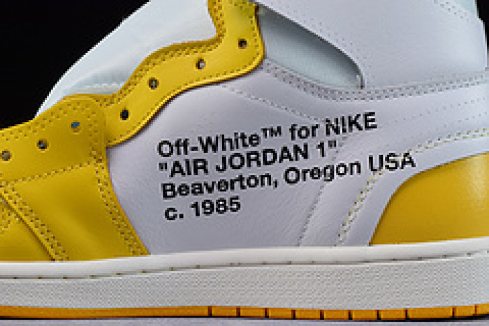 air jordan 1 retro high off-white canary yellow aq0818-149