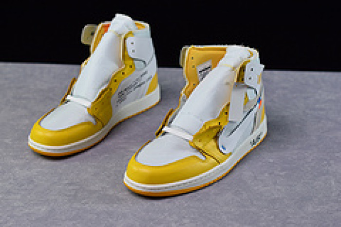 air jordan 1 retro high off-white canary yellow aq0818-149