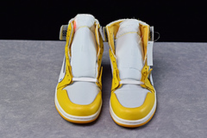 air jordan 1 retro high off-white canary yellow aq0818-149
