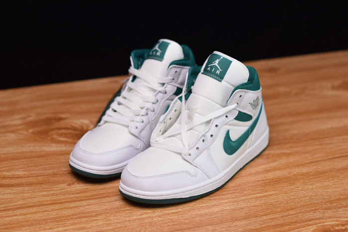 air jordan 1 mid white mystic green cd6759-103