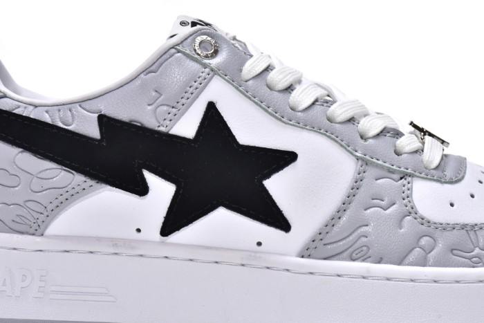 bape sta low grey black white 1h70-191-002
