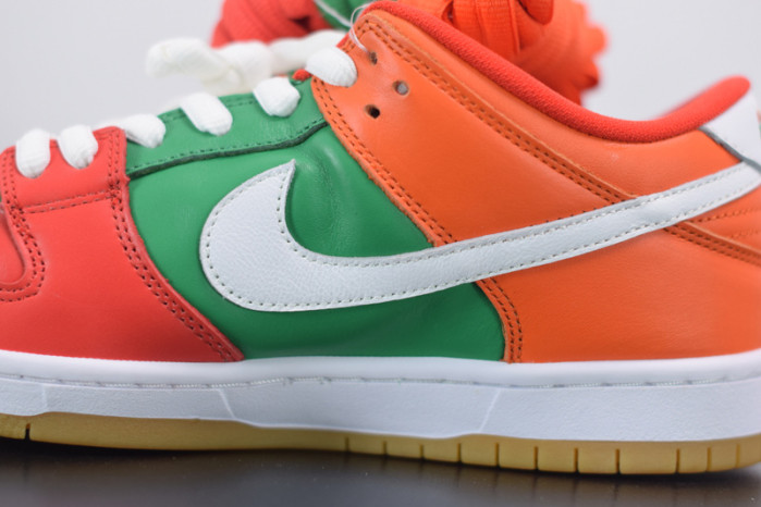 nike sb dunk low red orange green cz5130-600