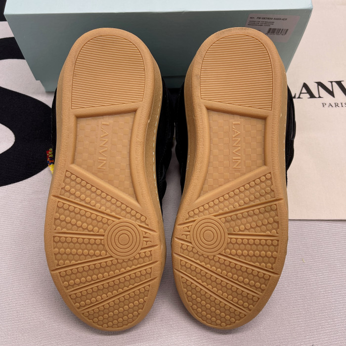 lanvin leather curb black