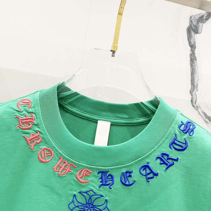 Chrome Hearts Short Sleeve Shirt cross-shaped letters CP00111