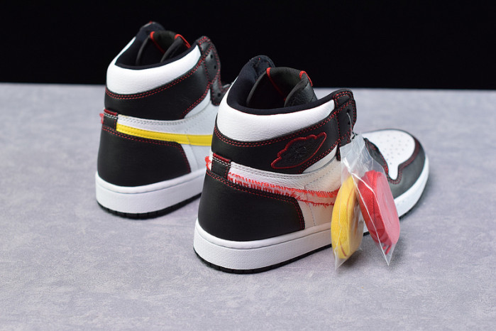 air jordan 1 retro high defiant white black gym red cd6579-071