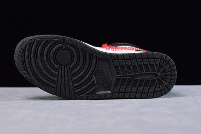 air jordan 1 retro high defiant white black gym red cd6579-071