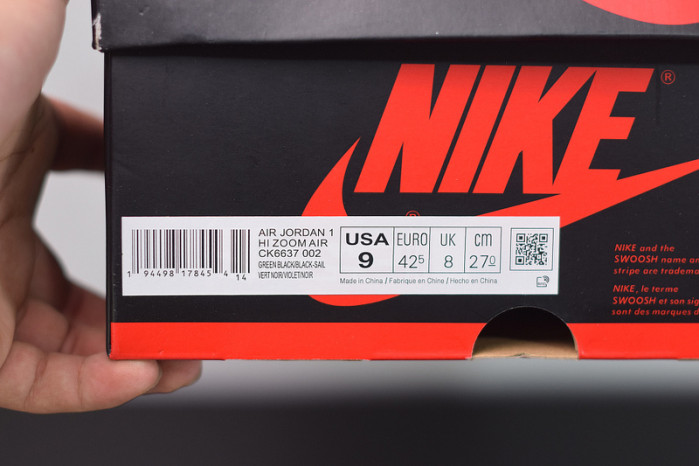 air jordan 1 high zoom rage green ck6637-002