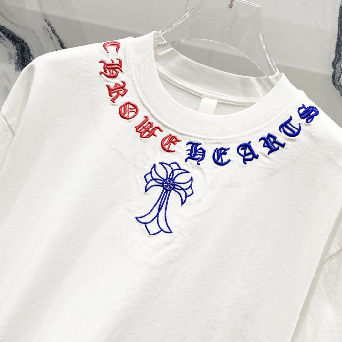 Chrome Hearts Short Sleeve Shirt cross-shaped letters CP00111