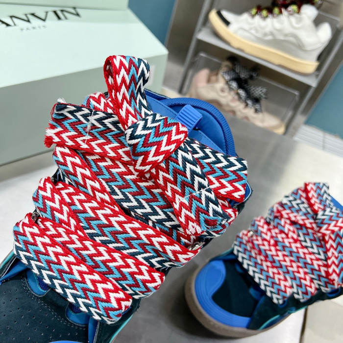 lanvin leather curb taurus blue p2220