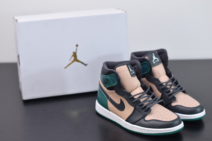 air jordan 1 retro high bio beige anthracite mystic green ah7389-203