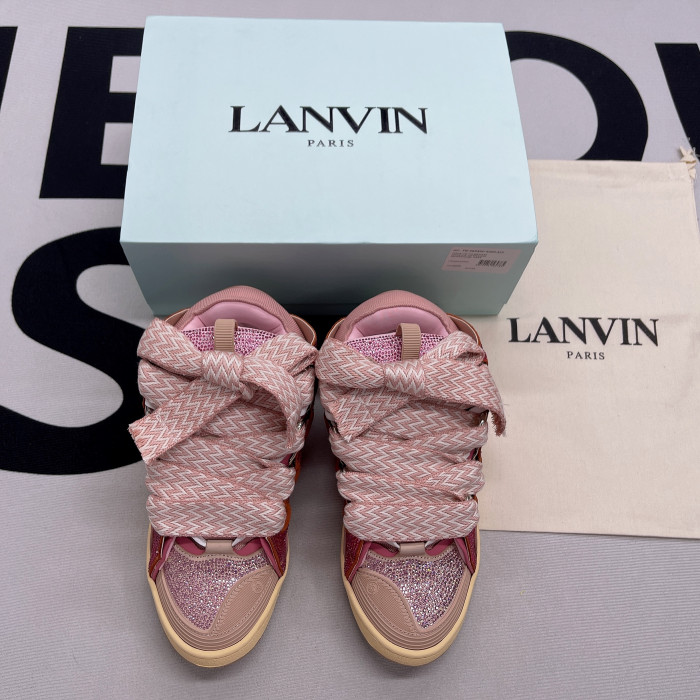 lanvin leather curb pink