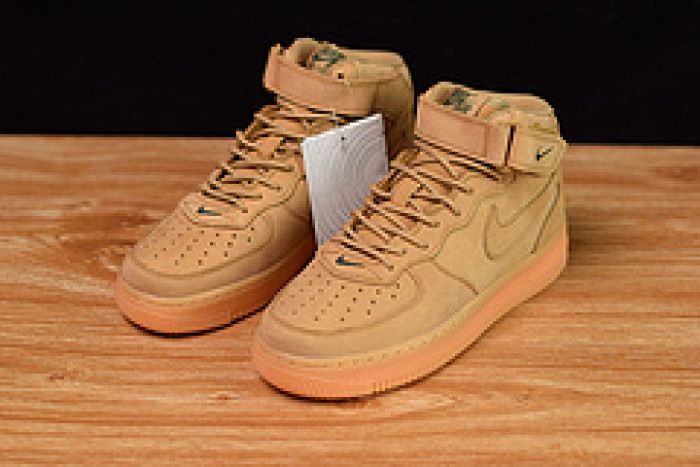 nike air force 1 mid flax 715889-200