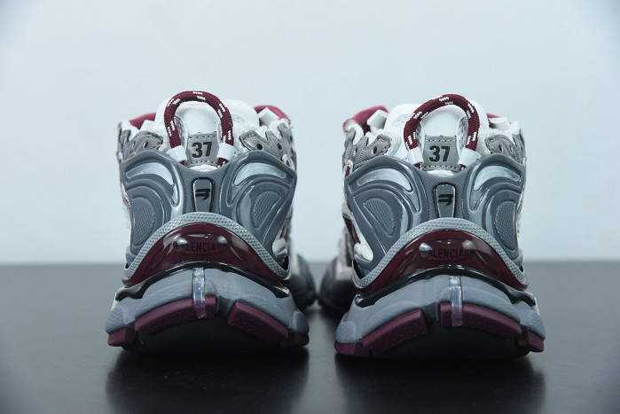 balcia runner white dark red grey